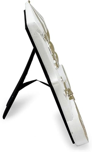 Miniatura 3 de Isaac Jacobs Marco de fotos de bebé de resina Sentiments de 4 x 6 pulgadas, marco de fotos horizontal de recuerdo con caballete y pestañas colgantes