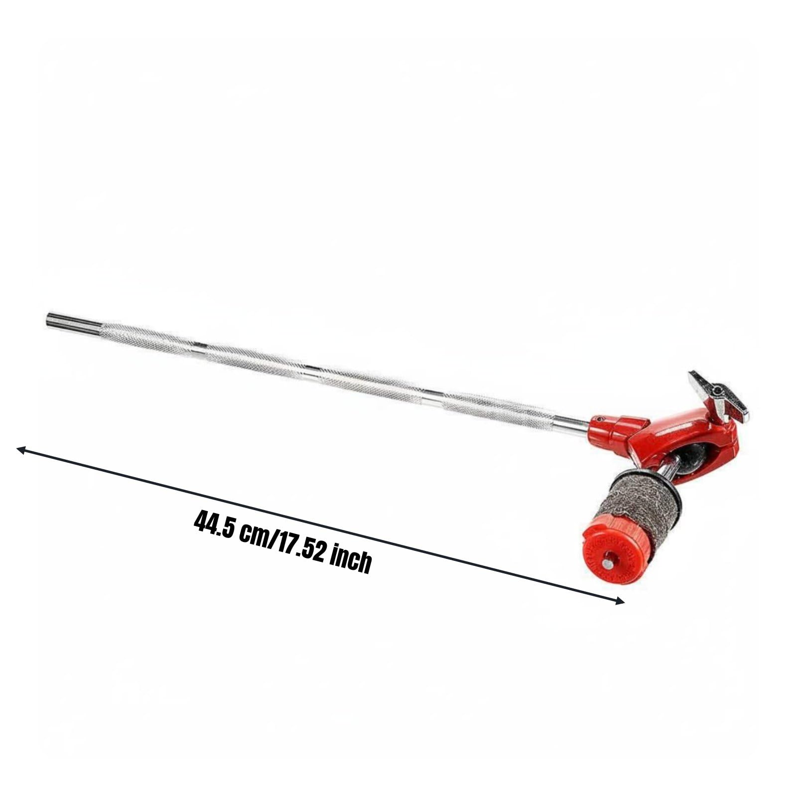 Morsetto di Estensione per Batteria Braccio per Piatti Supporto Asta Staffa Aggancio Accessorio Drum in Metallo Stabile E Robusto Adatto per Concerti Sala Prove, Rosso