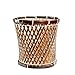 Kosz na śmieci kosz na śmieci damski duży kosz na odpady z plecionki z metalowej wkładki, męski kosz na śmieci hotel salon kosz na śmieci (kolor: Brązowy, rozmiar: Średni)
