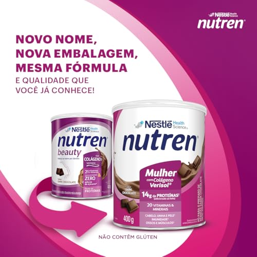 Nutren Suplemento Alimentar Beauty Dark Chocolate 400G