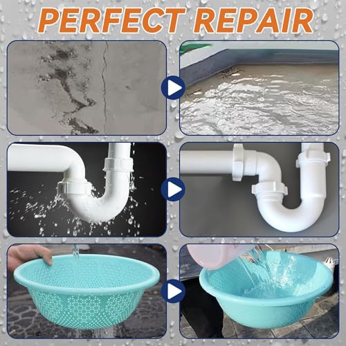 Image of ZEVON 900G Strong Waterproof Glue for Roof Leakage, Roof Water Leakage Solution and Crack Seal Agent - Waterproof Invisible Adhesive Sealant for Leakage Repair (PACK OF 3 * 300G)