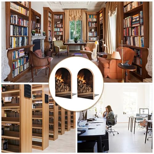 Serre-livres réglables en hêtre et fer extensible pour bureau