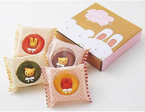 Amazon カリーノ ギフト お菓子 アニマル ドーナツ ４個 カリーノ ドーナツ 通販