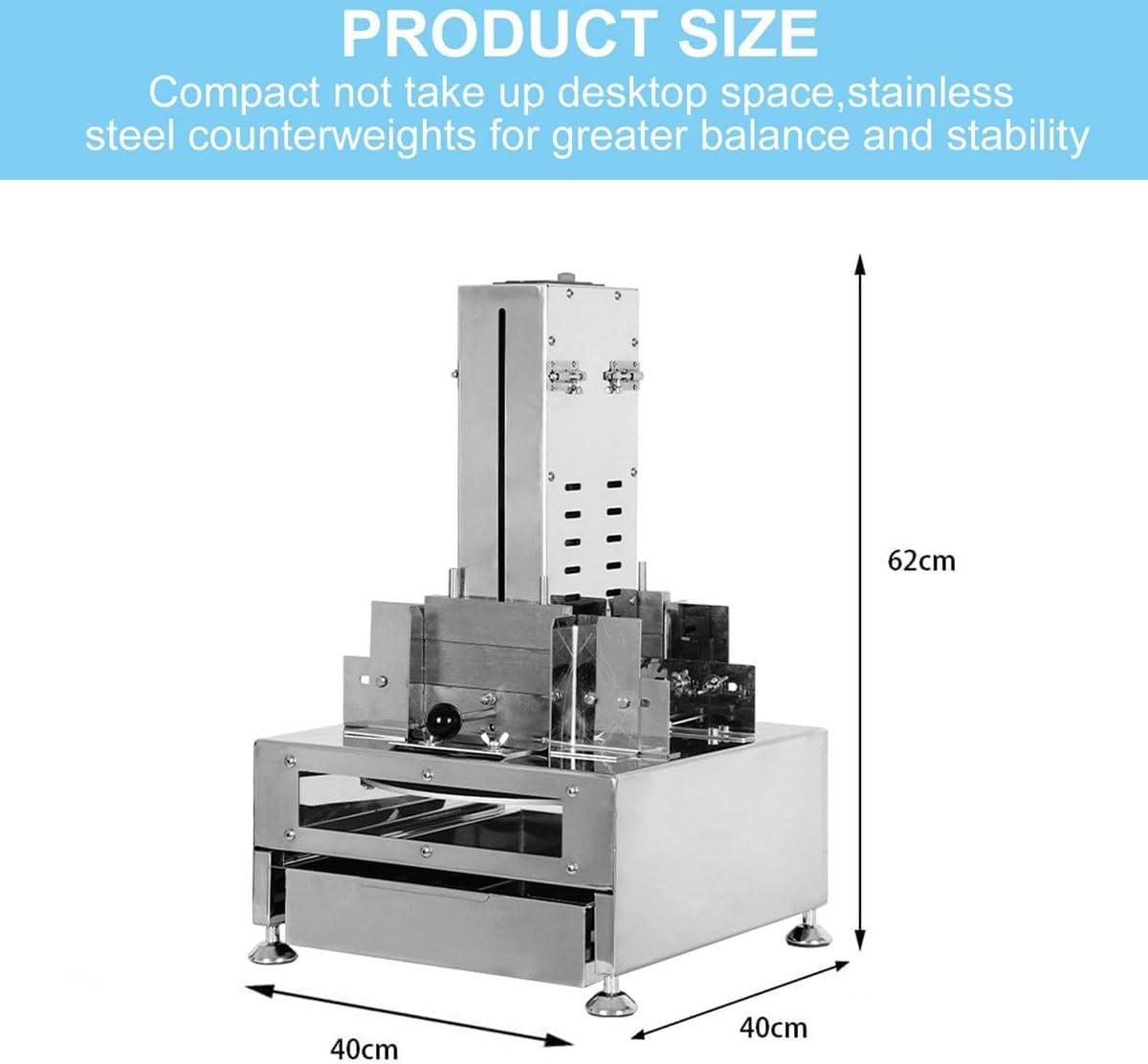 Automatic Chocolate Shaving Machine with 4-Blade,Adjustable Speed Commercial Chocolate Chips Slicing Machine,Automatically Chocolates Of Various Shapes,For Make Cake Decorations