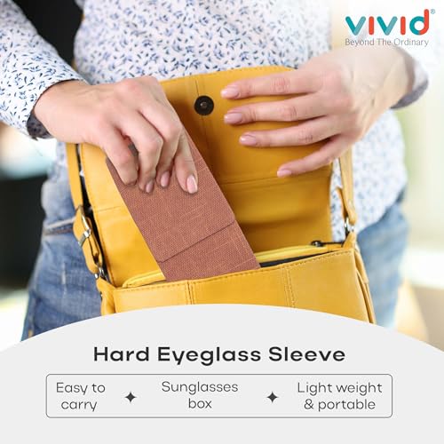 Image of VIVID Unisex Specs Magnetic Eyewear Dabbi Faux Leather Hard Case Cover