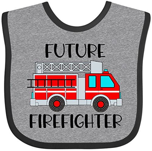 inktastic Future FireFighter Red Fire Truck Engine Baby Bib