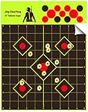 JingZhouYang Shooting Targets - 10 x 10 Inch Self Adhesive Splatter Targets for Gun Rifle Pistol Bb
