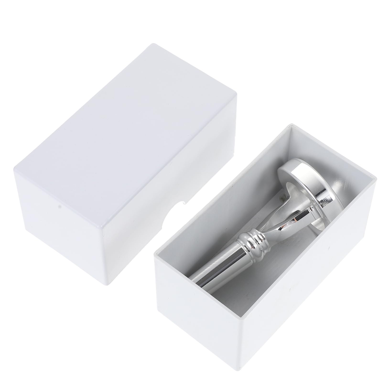 COSMEVIVI Mouthpiece Practice Device for Horn Players Essential Horn Accessory Silver Smooth Finish