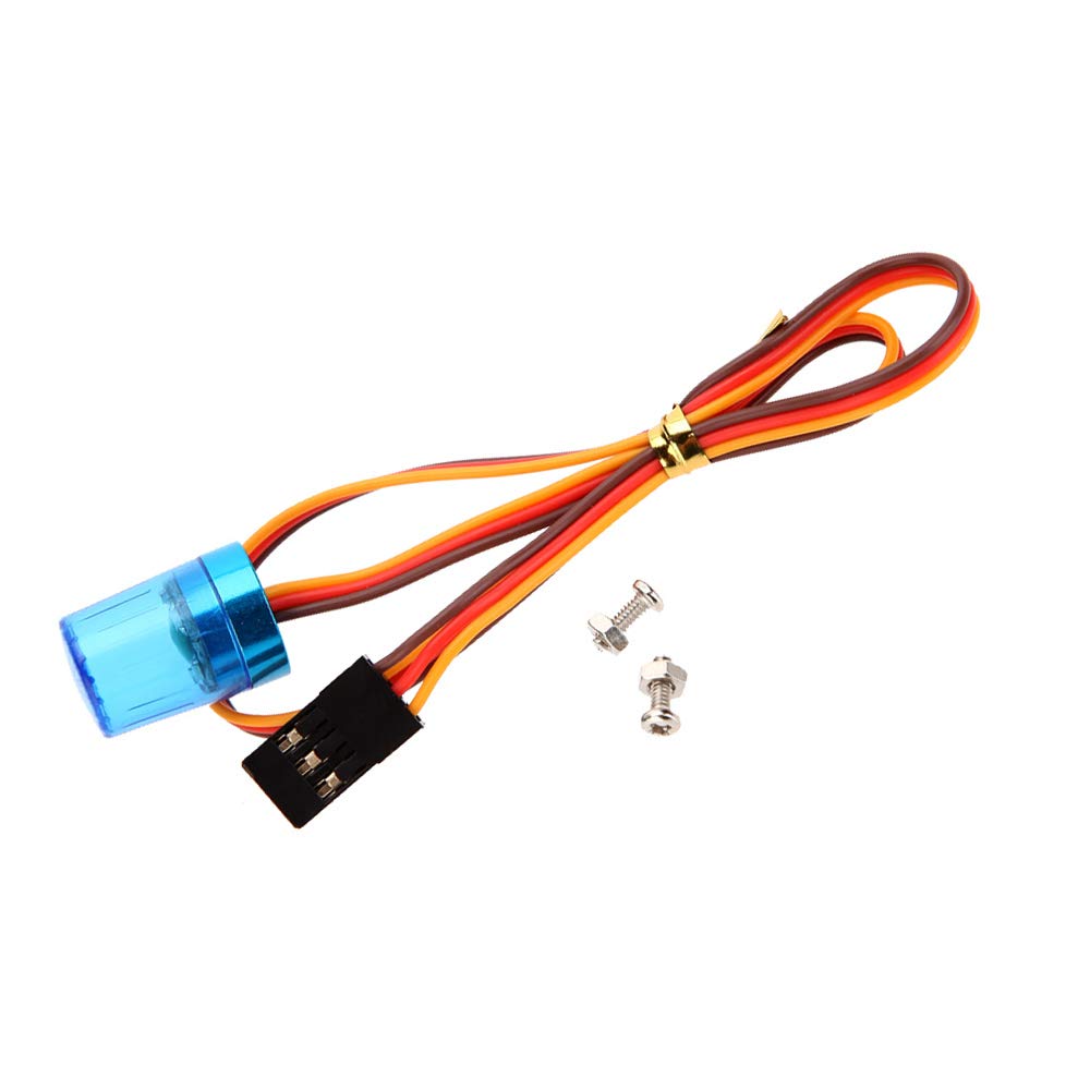 LAFEINA LED Strobing Rotating Flashing Light 9x15mm Lamp for RC Model Police Firefighting Ambulance Car Truck Lighting (Blue) โ image 1