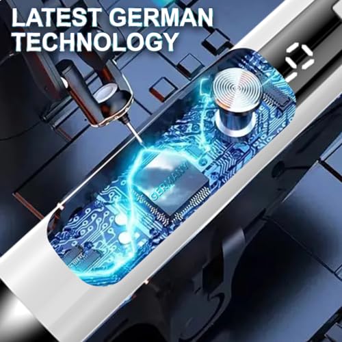 rechargeable blue pen with glasses medium white