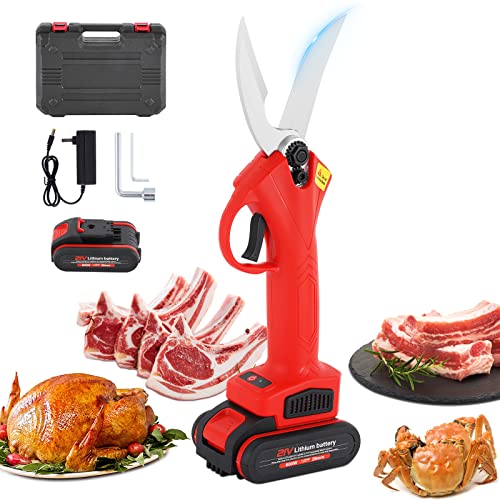 Forbici da Cucina Elettriche Multifunzione per Impieghi Gravosi - Cesoie per Ossa, Carne, Pollame, Congelato, Pollo, Pesce, Frutti di Mare e Verdure