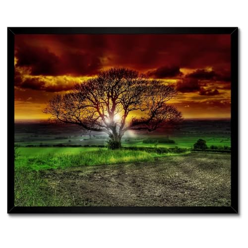 Cadre blanc arbre magique 50 x 40 cm pour décoration de chambre