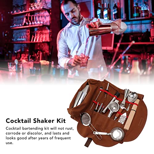 Kit de coctelera con 18 piezas, acero inoxidable miniatura 6