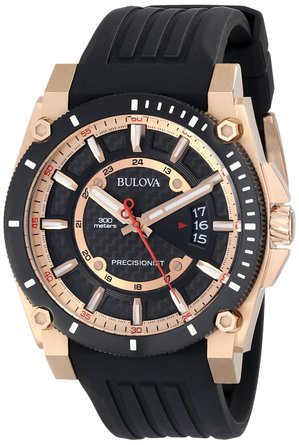 �u���[�o Bulova Men's 98B152 Precisionist Rubber Strap Watch �j�� �����Y �r���v �y���s�A���i�z