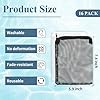 Okxiri 16 Pcs Aquarium Filter Media Bags Extra Fine, 7.8 x 5.9 Inch Filter Media Bag with Zipper, White & Black Aquarium Mesh Bag for Fish Tank Activated Carbon, Ceramic Rings #1