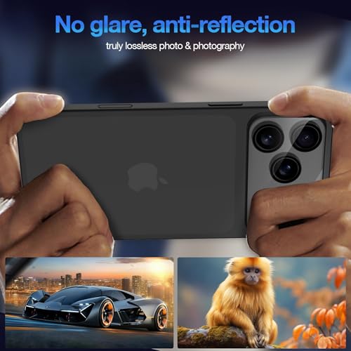Image of PreCure (3 Pack) Camera Lens Protector Compatible with iPhone 17 Pro Max | 9H+ Tempered Glass Cover, Shatterproof, Scratch Resistant, Ultra HD Clear, Easy Installation