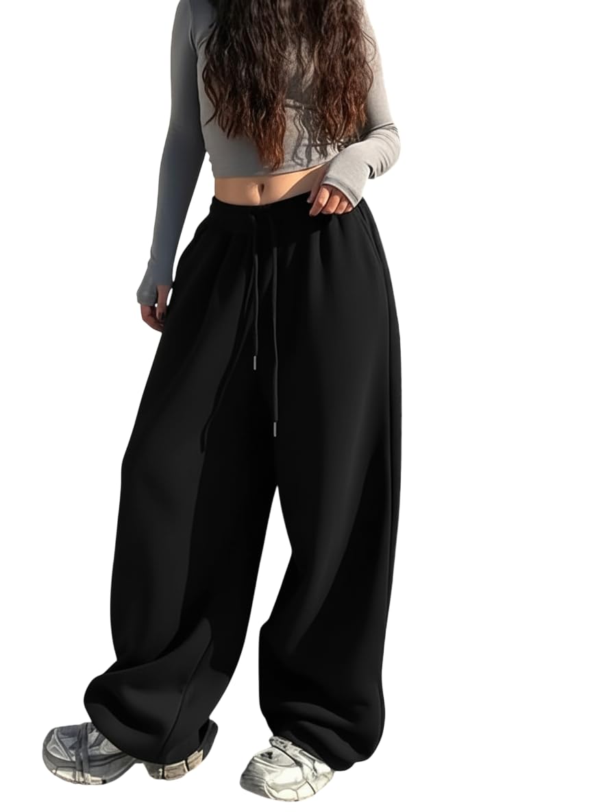 dockstreet Track Pant for Women || Baggy Fit || Track Pants || Full Elastic Jogger Track Pant ||-picture-36