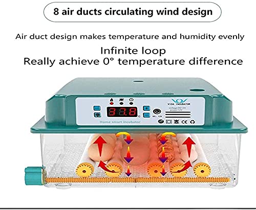 Automatische ei-incubator, 16 eieren geleid hoog-efficiëntie Automatische ei draaien en temperatuurregeling… - Afbeelding 5