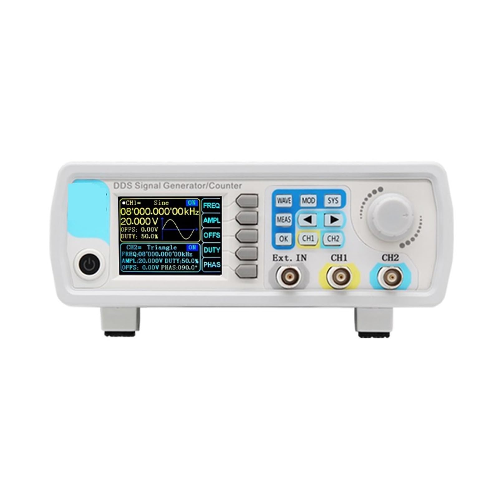 15/30/40/50/60MHz DDS Funzione Generatore di Segnale/Sorgente Dual/2-CH Frequenzimetro Impulsi Forme D'onda Arbitrarie Facilità Di Misurazione(15MHz)