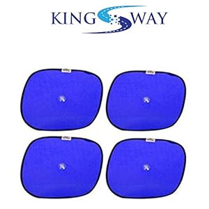 Kingsway Sticky Sun Shade for Car Window, Suitable for Maruti Suzuki Alto K10, Model Year : 2014 Onwards, Color : Blue…