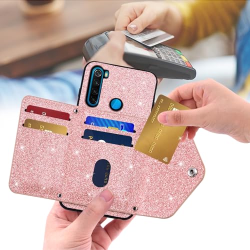 Coque Redmi Note 8 avec support vidéo et étui portefeuille complet Asuwish - 3