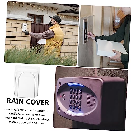 OSALADI Capa De Chuva Para Máquina De Controle De Acesso Capa Acrílica à Prova De Chuva Campainha Ca