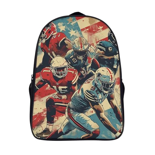 GLKEBAGZZ Football Mochila Infantil 3D, Estuche Escolar Y Bolsa Mochilas Escolares Para Niñas Y Niños Material Escolar Vuelta Al Cole De 40x28x16cm