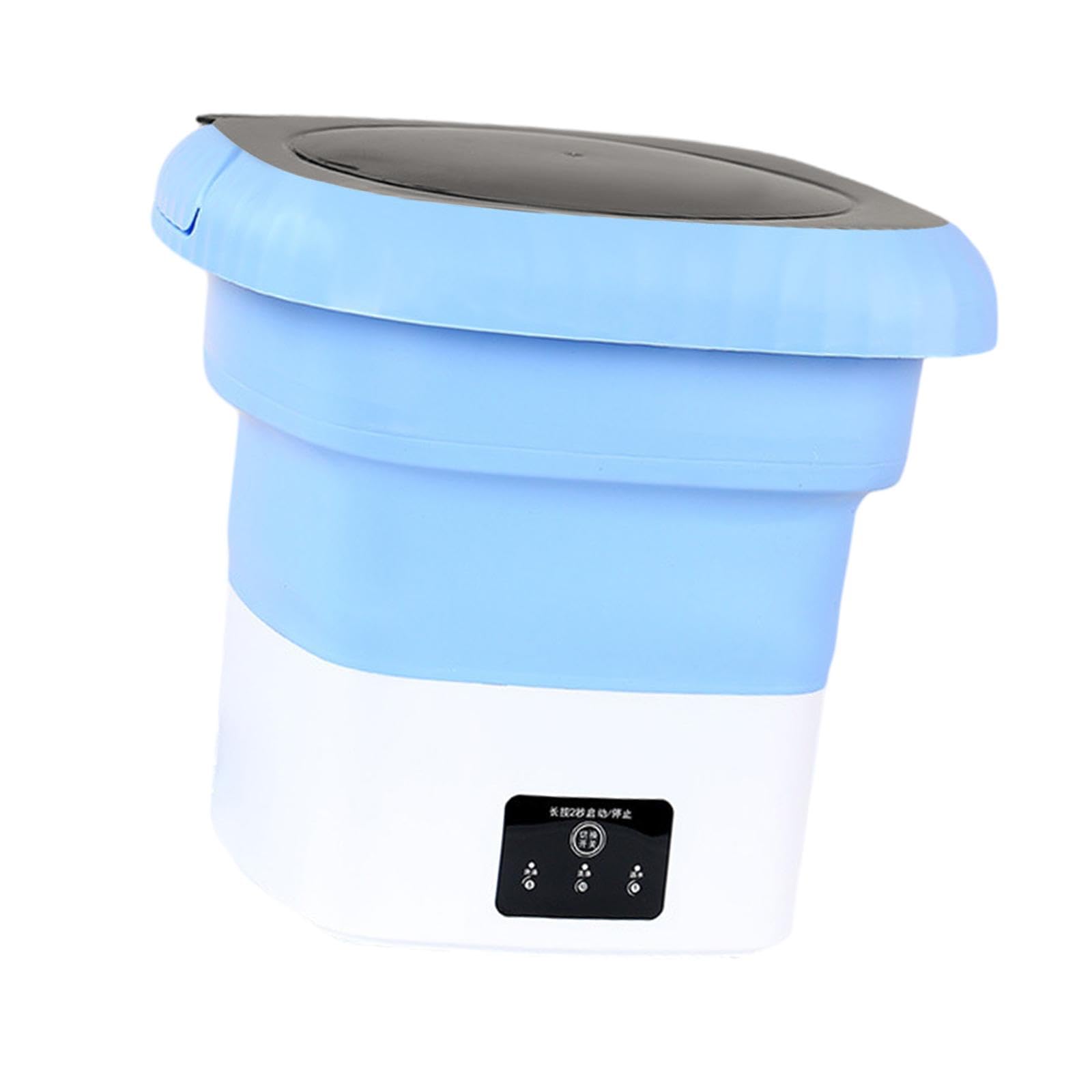 Portable Washing Machine 9L Capacity Small Washer for Apartment Travel Hotel Blue-image-10