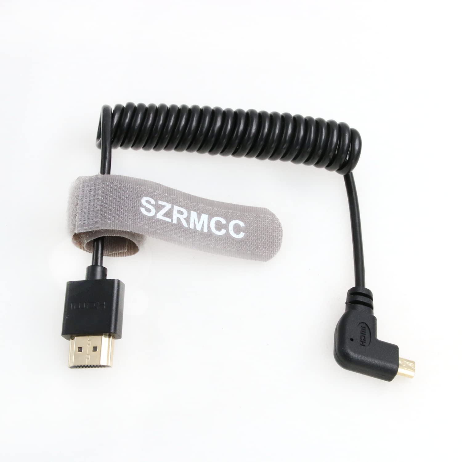 SZRMCC 8K Micro HDMI to HDMI Cable 90 Degree Right Angled High Speed