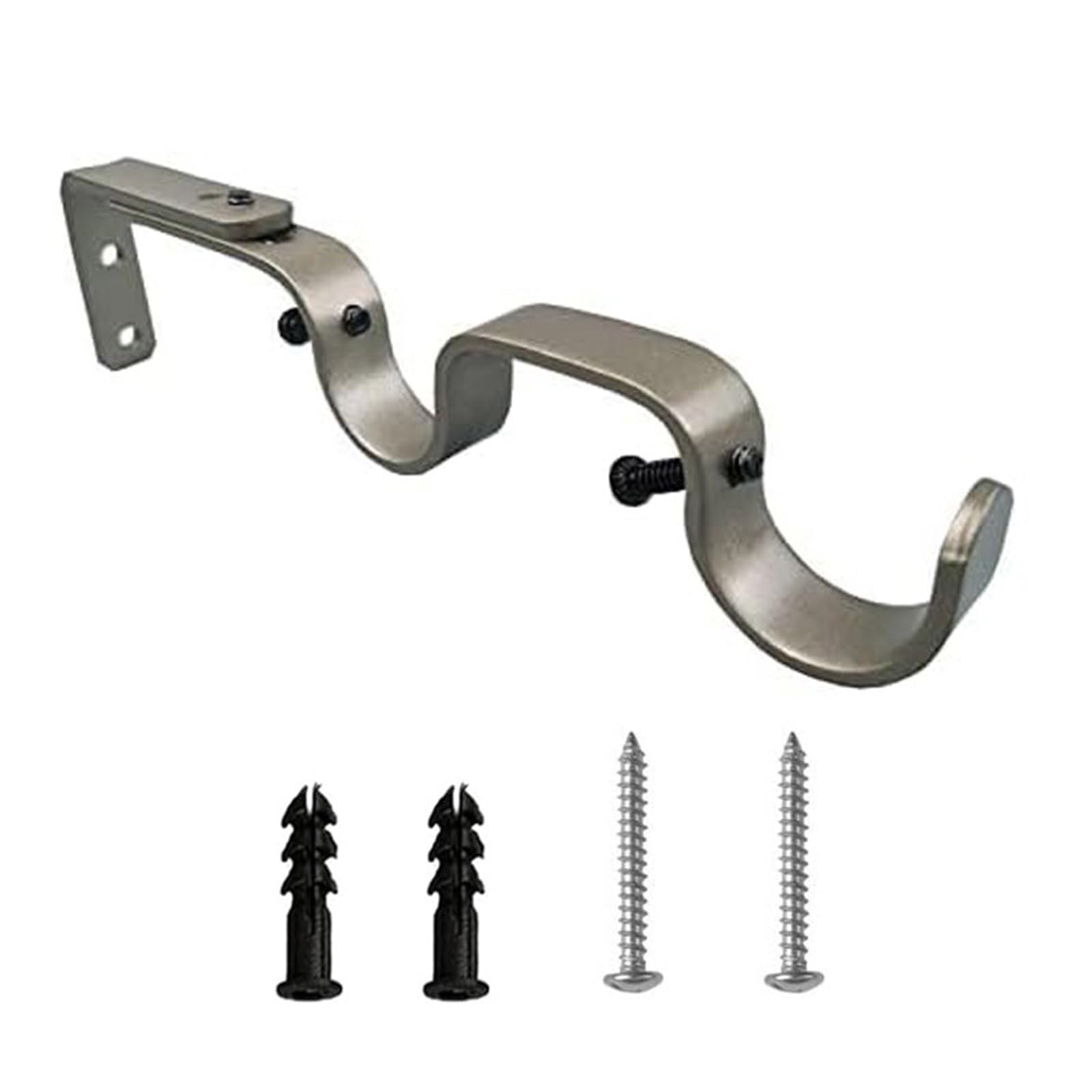Curtain Rod Holder Adjustable 25mm Brackets Metal Construction Roman Iron Roman Curtain Rod Brackets