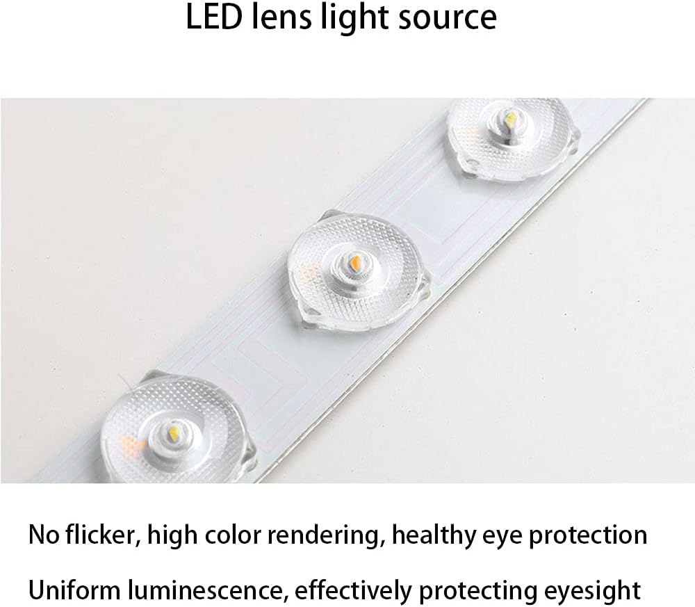 LED Ceiling Light Flush Mount Fixture Geometric Triangle Dimmable 3000k/4000k/6500 Personality Household Master Bedroom Ceiling Lamp