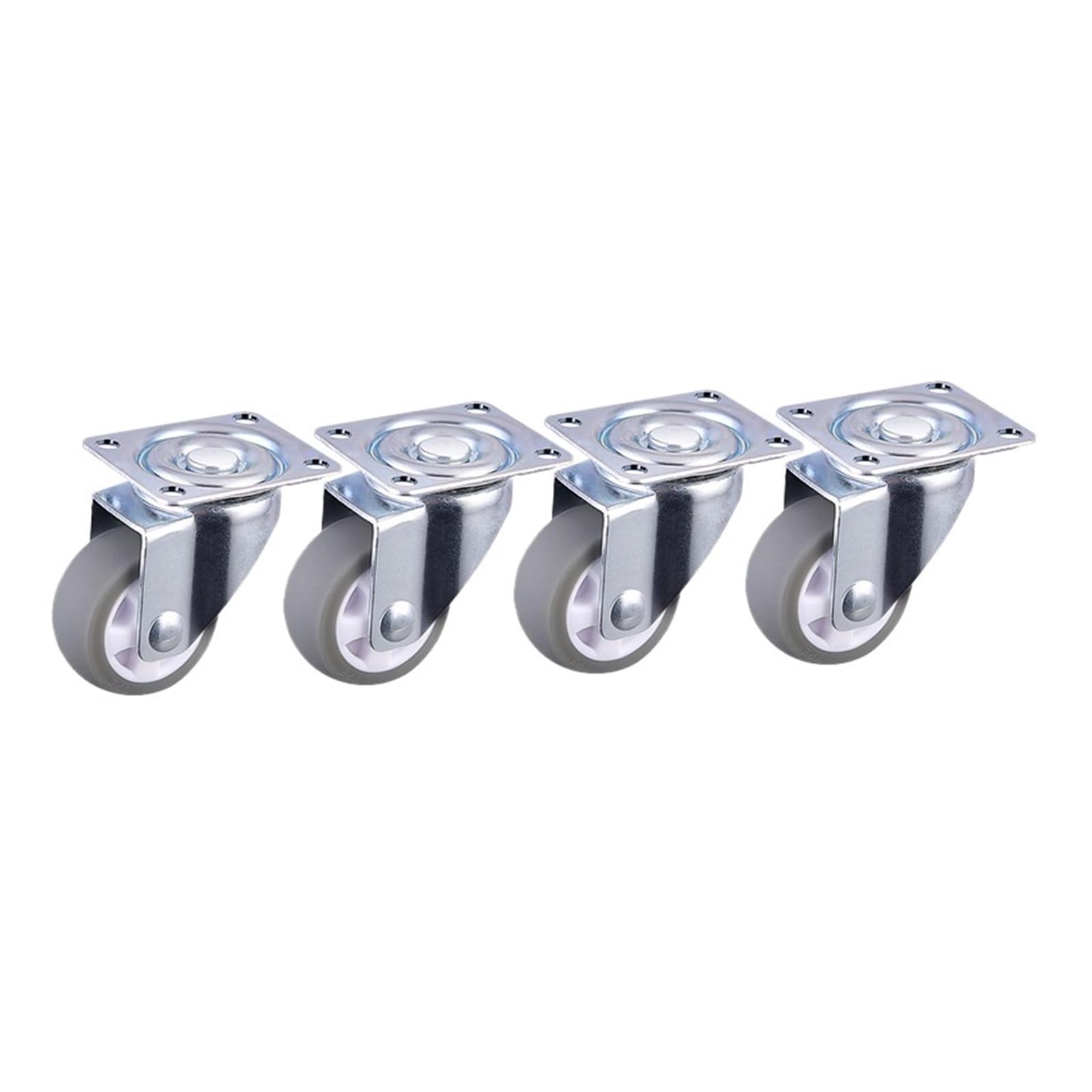 MXXDMOPD 4 Pieces/lot 1 inch Caster Gray TPE Swivel Wheel Diameter 25mm Silent Roller Total Height 40mm Home use