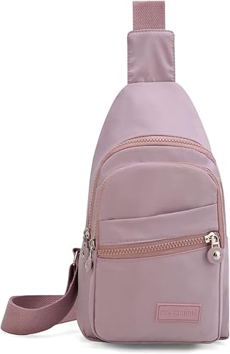 Miniatura 42 de EVANCARY Bolso bandolera pequeño para mujeres y hombres, mochila bandolera para viajes, al aire libre, senderismo Gris profundo