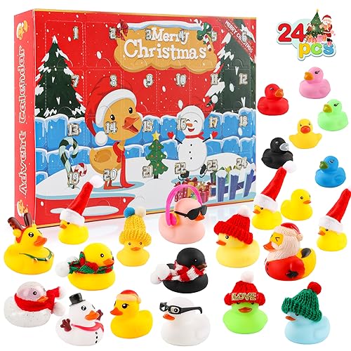 SULOLI Adventskalender,Weihnachten Geschenk,Weihnachtskalender Ente für Weihnachten Kinder Party ab 3-10 Jahre Junge