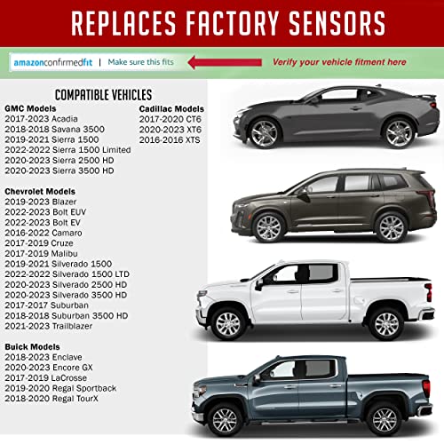 image for Wheel Accessories Parts PDQ TPMS 433 MHZ Tire Pressure Sensor 4 Pack R