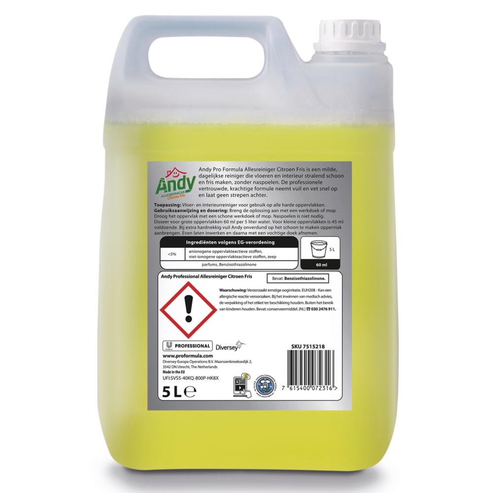andy Lemon 2 x 5 L 10000ml Prodotto per la Pulizia