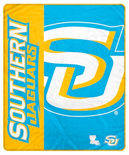 Proformance Home NCAA Southern Jaguars Endzone Ultra Soft Tailgate Throw
