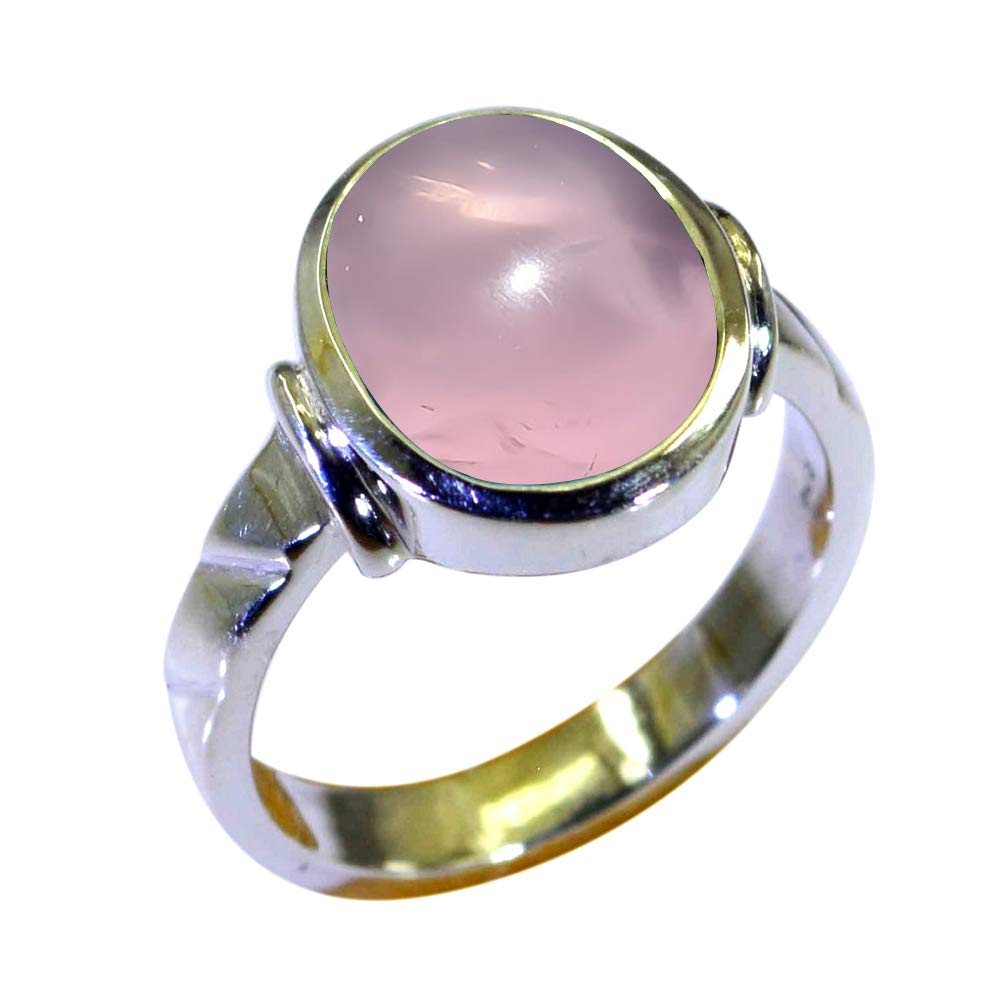 55Carat Choose Your Color Natural Gemstone Sterling Silver Statement Rings Oval Shape Handmade Sizes 5-12…