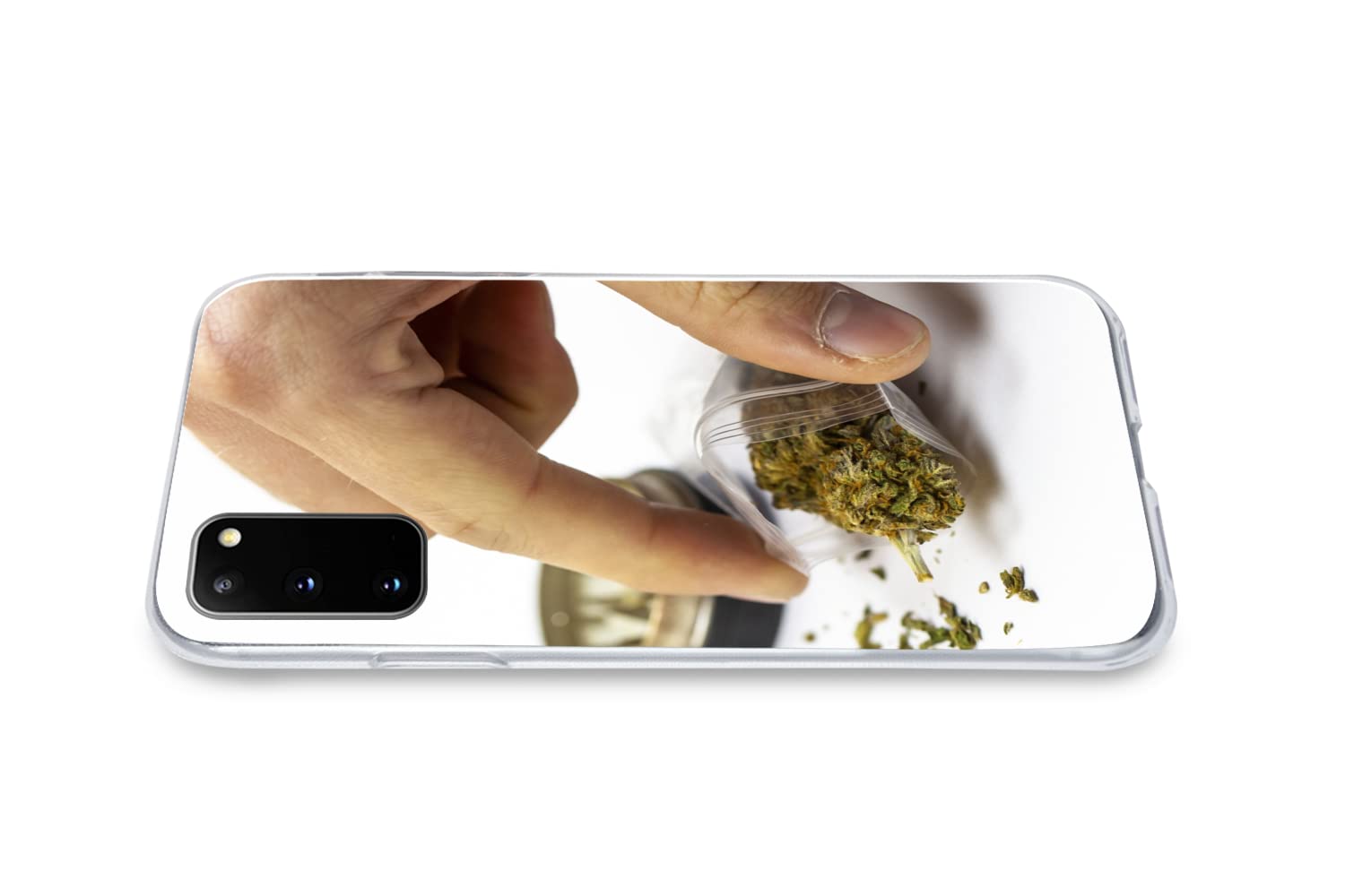 Funda para Samsung Galaxy S20 - Marihuana en una Bolsa de plástico con Molinillo - Funda de Silicona/Funda Blanda para teléfono móvil