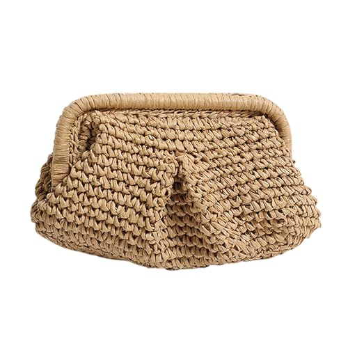 Bolso de hombro tejido elegante para mujer, bolso informal de color sólido con temperamento Bolso Y Saco A De Silla Paseo Bolso de hombro tejido elegante para mujer, bolso informal de color sólido con temperamento Bolso Y Saco A De Silla Paseo