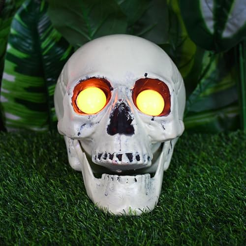 Manos solares de esqueleto para Halloween, decoración solar de Halloween, estacas de esqueleto, luces de estaca de jardín con efecto de sonido para temática de césped - imagen 2