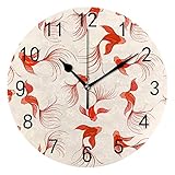 Horloge murale silencieuse : horloge murale silencieuse de haute qualité, sans tic-tac, lorsque vous dormez, lisez, travaillez, cette horloge murale peut fournir un environnement calme et confortable.