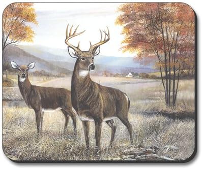 Art Plates White Tail Deer Animal Mouse Pad
