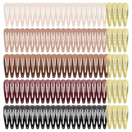 Confezione da 120 fermagli per capelli in 6 colori, antiscivolo, per donne e ragazze, forcine resistenti per capelli spessi, trecce e chignon, tenuta sicura, design senza intoppi
