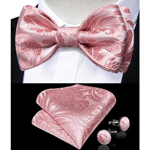Corbata de moño negra ajustable para hombre clásica miniatura 3