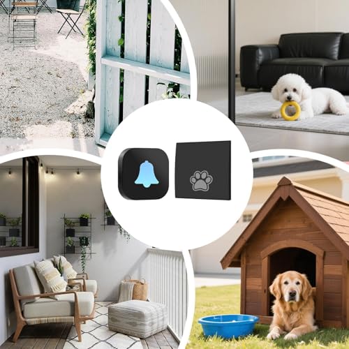 Timbre canino para adiestramiento de baño resistente a la intemperie 5