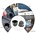 Amarine-made (Set of 4) Black Recessed Drop in Plastic Cup Drink Can Holder with Drain for Boat Car Marine Rv - Black