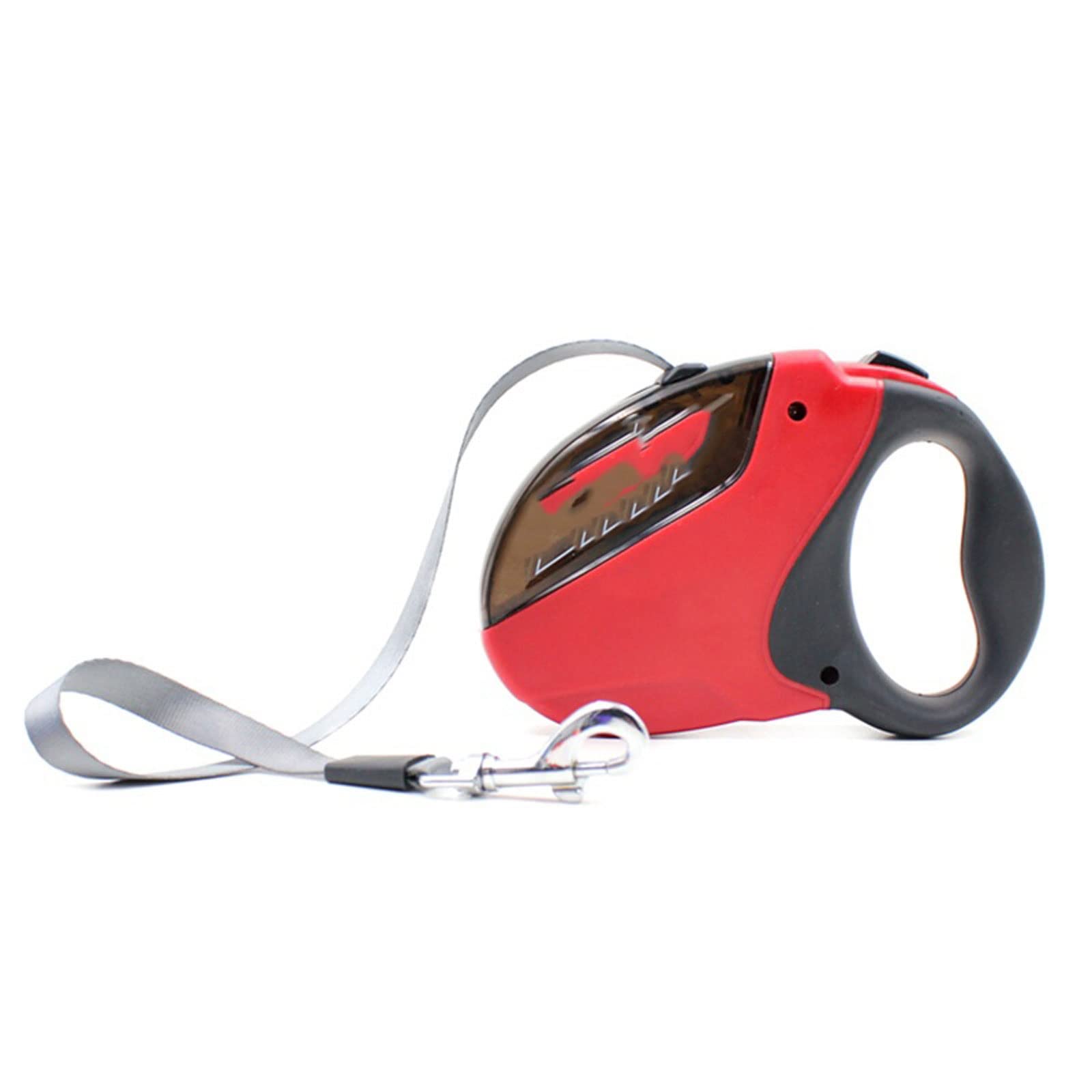 XIANGFAGS Correa Perro Correa Extensible automática for Perros de 5M y 50KG, Cuerda de tracción retráctil ABS, Ruleta de Plomo for Caminar for Perros Grandes, medianos y pequeños (Color : Red)