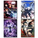 COMOR 4PC Jujutsu Kaisen Poster For Fans Kids Room Bedroom Wall Decor-Jujutsu Kaisen Anime Posters Canvas Prints Picture For Teen Boy Girls Gifts