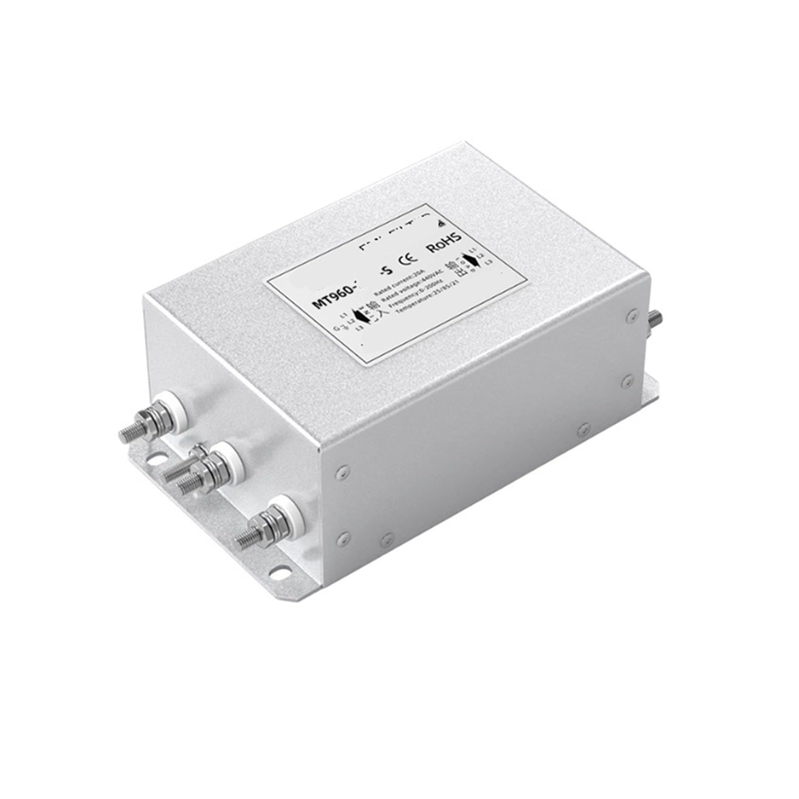 YTMJPQQJI MT960-20A-S Three Phase AC Filter 440V AC MT960 5A to 1200A Inverter Output Sine Wave Power Filter(MT960-100A-S)